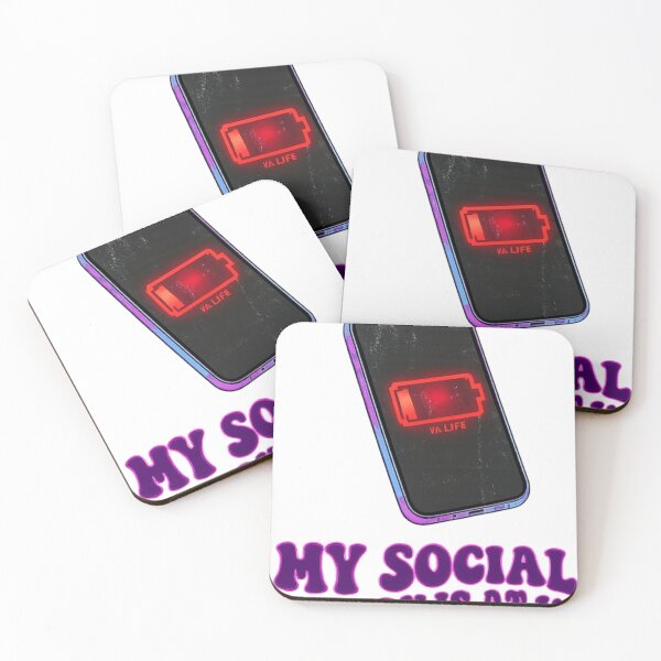 Item preview, My Social Battery Is At 1% Funny Introvert PNG Design  designed and sold by arifali786.