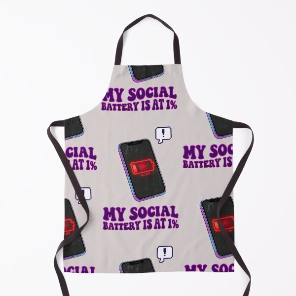 Item preview, My Social Battery Is At 1% Funny Introvert PNG Design designed and sold by arifali786.