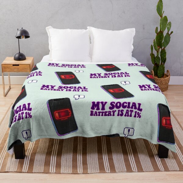 Item preview, My Social Battery Is At 1% Funny Introvert PNG Design  designed and sold by arifali786.