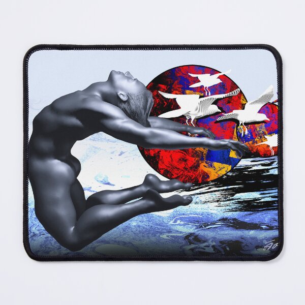 Item preview, Ballet dancer jumping with birds flying designed and sold by Arija07.