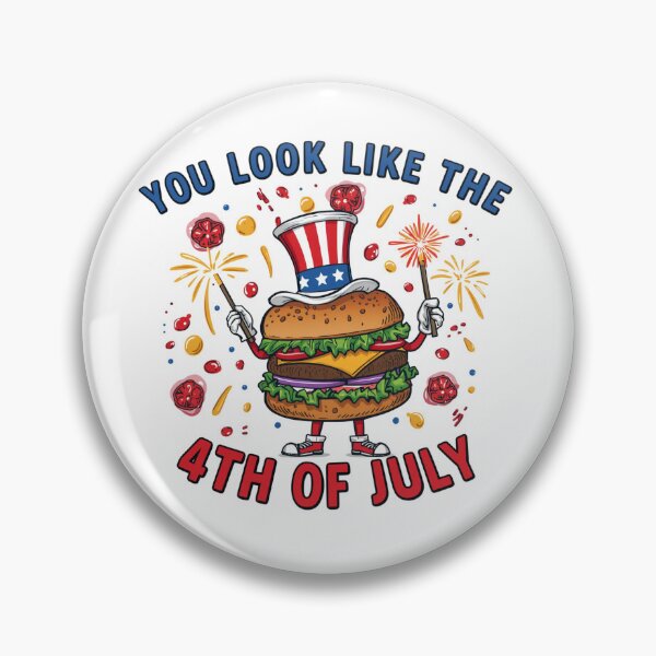Item preview, Pop Art 4th of July Cheeseburger designed and sold by Bzimki.