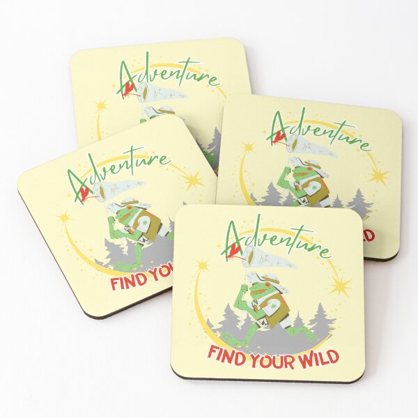 Item preview, Adventure Find Your Wild - Retro Explorer Frog designed and sold by SilverSeaBKK.