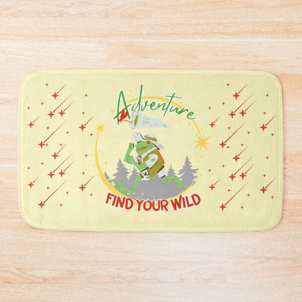 Item preview, Adventure Find Your Wild - Retro Explorer Frog designed and sold by SilverSeaBKK.