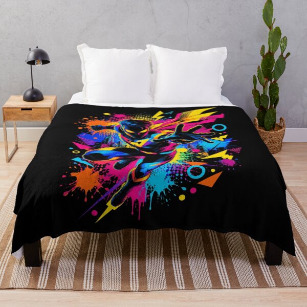 Item preview, Electric Titan – Vibrant Pop Art Superhero | Neon Comic Streetwear Design designed and sold by PLUSHIWORLDtm.