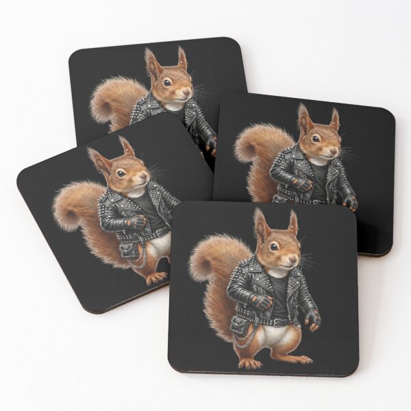Item preview, Heavy Metal Squirrel: Realistic Rocker Design designed and sold by Wild Hare.