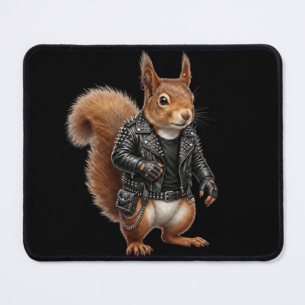 Item preview, Heavy Metal Squirrel: Realistic Rocker Design designed and sold by Wild Hare.