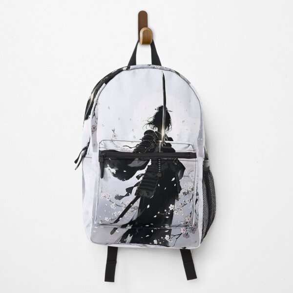 Item preview, Shadow Samurai Under Sakura Blossoms | Minimalist Japanese Warrior Art designed and sold by Dyan4.