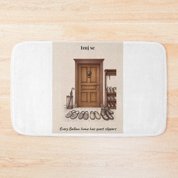 Item preview, Izuj Se – Every Balkan Home Has Guest Slippers designed and sold by Mastalina99.