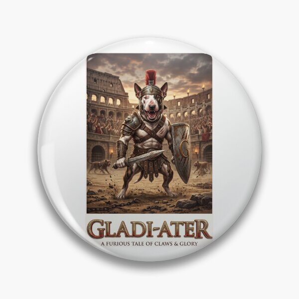 Item preview, Gladi-ater - Funny Dog Movie Poster Parody designed and sold by PupFiction26.