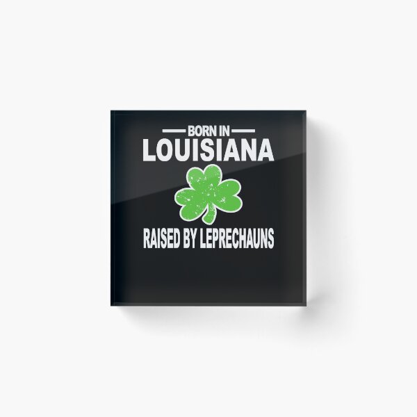 Item preview, Louisiana Shirt Raised By Leprechauns 3 Leaf Clover Hoodie designed and sold by shoppzee.