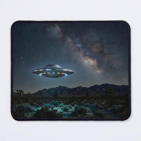 Item preview, UFO Flying Saucer Desert Milky Way — Alien Space Art designed and sold by novadawy.