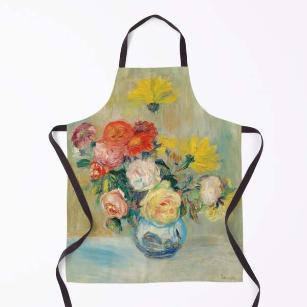 Item preview, Vase De Roses Et Dahlias by Pierre-Auguste Renoir: Impressionist Floral Poster designed and sold by artofuniverse.