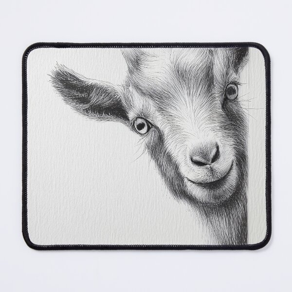 Item preview, Curious Peeking Pygmy Goat Poster designed and sold by lautir.