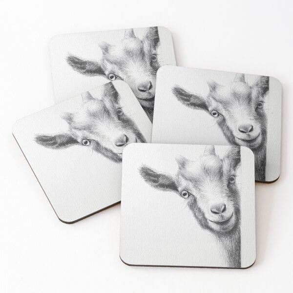 Item preview, Curious Peeking Pygmy Goat Poster designed and sold by lautir.