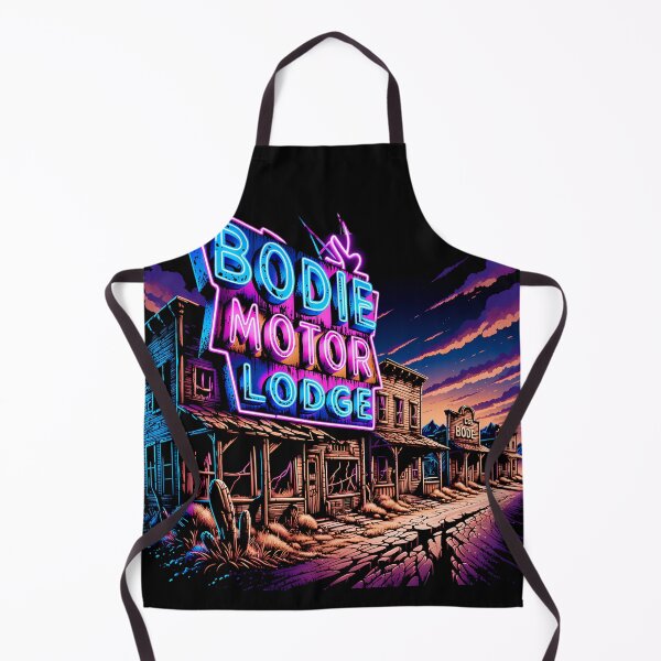 Item preview, Bodie California Neon Ghost Town Motel Lodge Retro Horror Design designed and sold by ArcticFoxStudio.