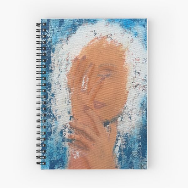 Item preview, Veil – Abstract Figurative Portrait | Blue Emotional Woman Art designed and sold by Foster Studio Art.