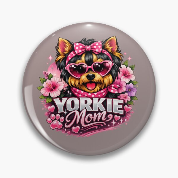 Item preview, Yorkie Mom Modern Design – Cute Dog Lover Art designed and sold by Yorkie Magic Studio .