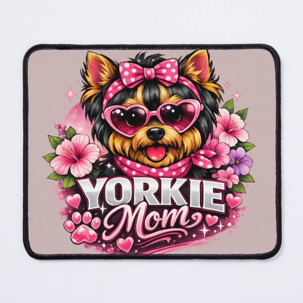 Item preview, Yorkie Mom Modern Design – Cute Dog Lover Art designed and sold by Yorkie Magic Studio .
