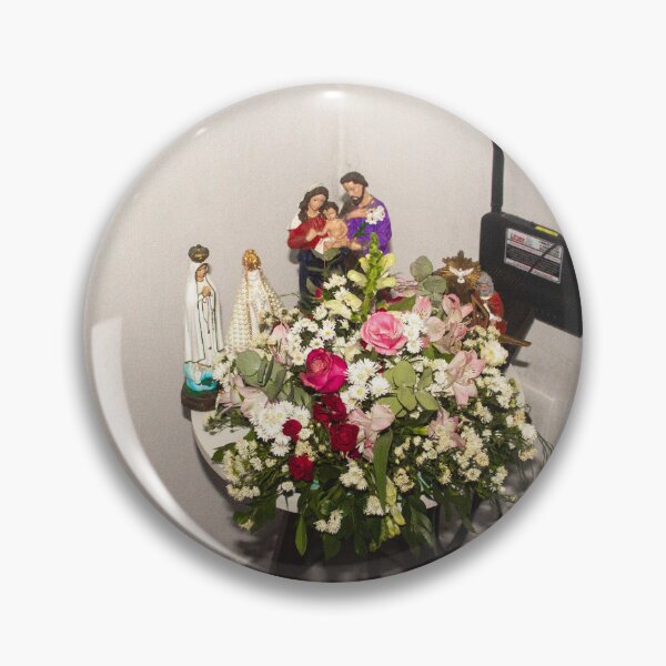 Item preview, altar with flowers and saints designed and sold by felipequeiroz.