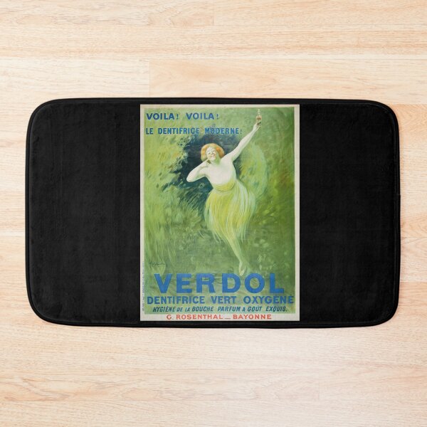 Item preview, Verdol Dentifrice Poster by Cappiello | Vintage French Toothpaste Ad | Retro Dental Care Wall Art designed and sold by artofuniverse.