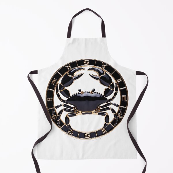 Aperçu de l'œuvre Black Gold Cancer Zodiac Sign Metallic Art créée et vendue par Bluesax.