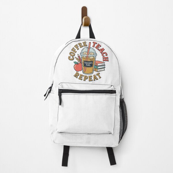 Item preview, Coffee Teach Repeat Teacher Shirt | Funny Teacher Coffee Lover Design | Teacher’s Fuel Graphic designed and sold by JadmeStudio.