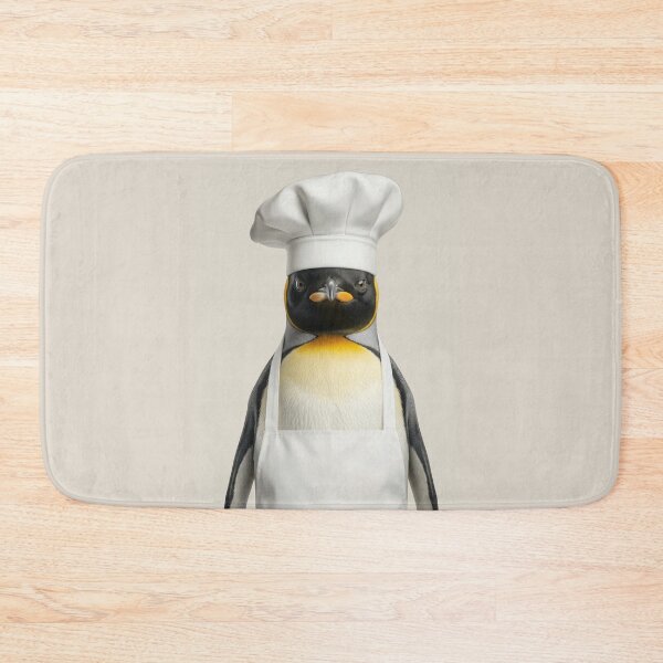 Item preview, Funny Emperor Penguin Chef Realistic Animal Cooking Humor Art designed and sold by LazyOwlStore.