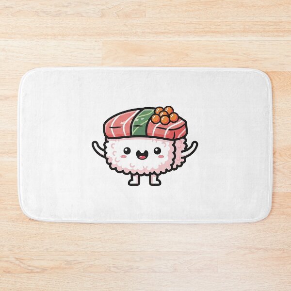 Item preview, Happy Dancing Kawaii Sushi Character designed and sold by Osmose-Studio ⭐⭐⭐⭐⭐.