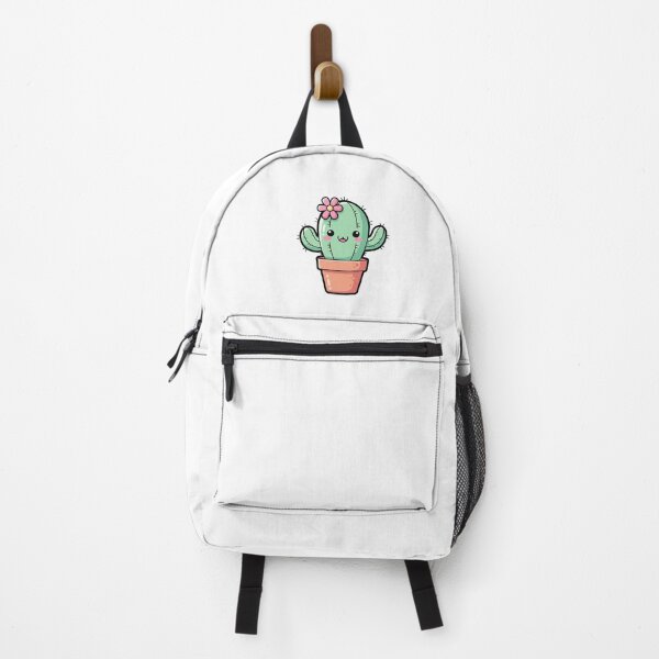 Item preview, Happy Kawaii Cactus with Pink Flower designed and sold by Osmose-Studio.