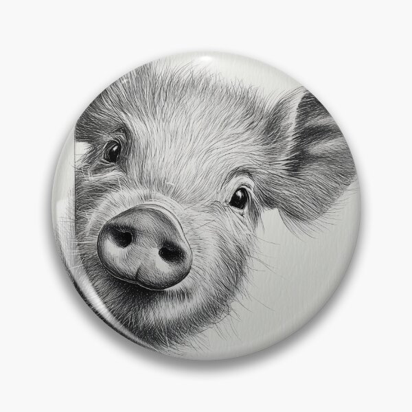 Item preview, Curious Pig Peeking Poster designed and sold by lautir.