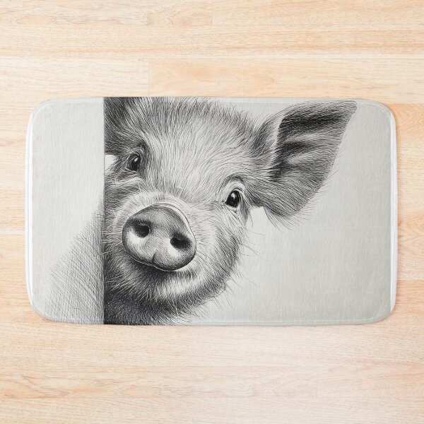 Artikelvorschau, Poster „Neugieriges Schwein lugt hervor“ entworfen und verkauft von lautir.