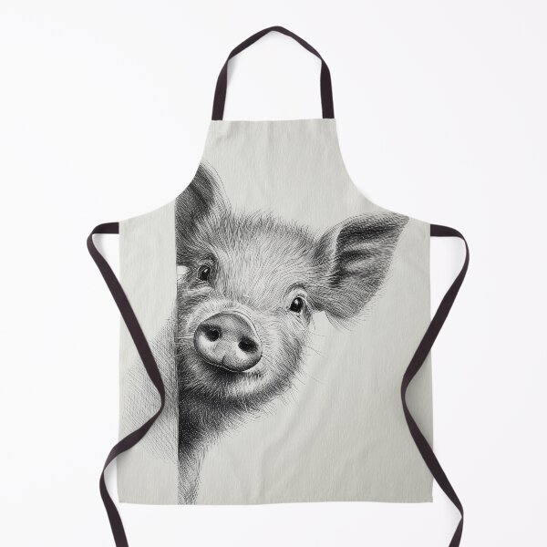 Item preview, Curious Pig Peeking Poster designed and sold by lautir.