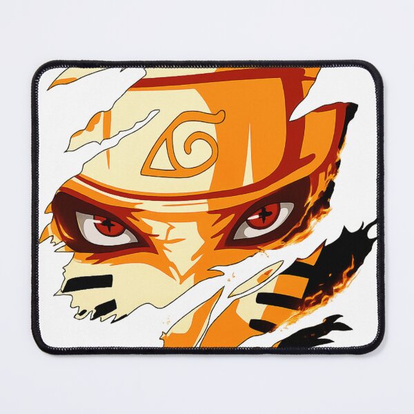 Item preview, Naruto Uzumaki – Nine-Tails Eyes Chakra Mode Anime T-Shirt Design designed and sold by stickyverselab.