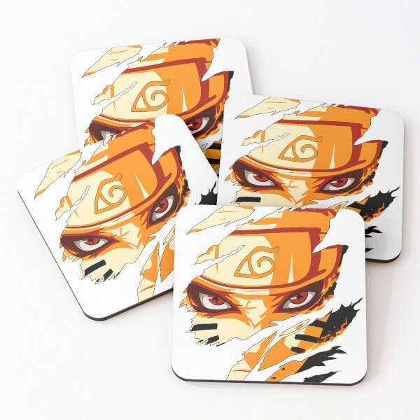 Item preview, Naruto Uzumaki – Nine-Tails Eyes Chakra Mode Anime T-Shirt Design designed and sold by stickyverselab.