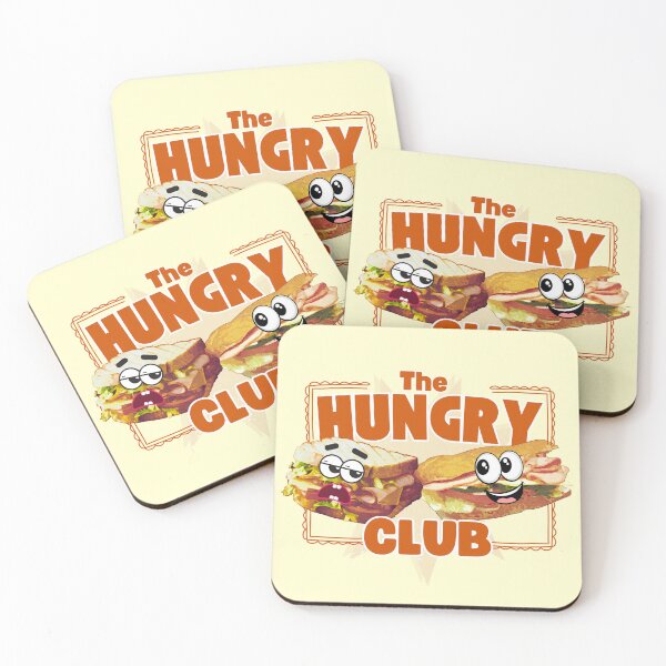 Item preview, The Hungry Club - Funny Cartoon Sandwiches Retro Food designed and sold by SilverSeaBKK.