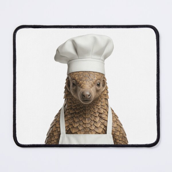 Item preview, Funny Pangolin Chef Realistic Animal Cooking Humor Art designed and sold by LazyOwlStore.