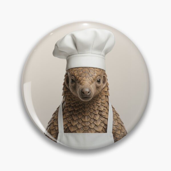 Item preview, Funny Pangolin Chef Realistic Animal Cooking Humor Art designed and sold by LazyOwlStore.