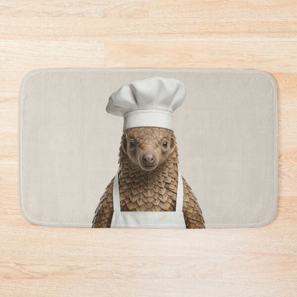 Item preview, Funny Pangolin Chef Realistic Animal Cooking Humor Art designed and sold by LazyOwlStore.