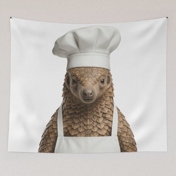 Item preview, Funny Pangolin Chef Realistic Animal Cooking Humor Art designed and sold by LazyOwlStore.