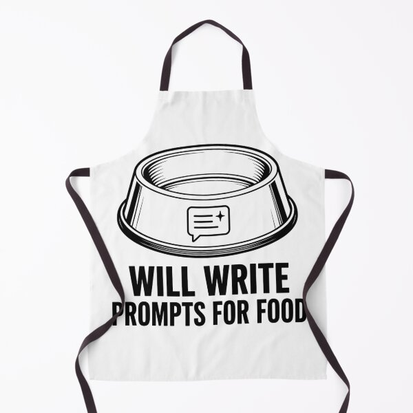 Item preview, Will Write Prompts For Food Funny AI Replacing Jobs Meme designed and sold by PixelPublishing.