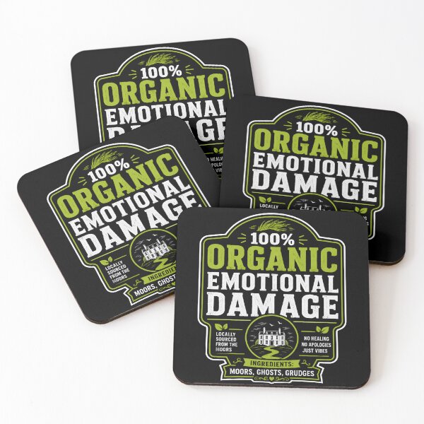 Item preview, Wuthering Heights 100% Organic Emotional Damage Funny Book Art designed and sold by Fenay Designs.