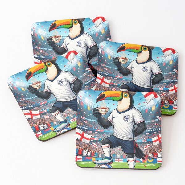 Item preview, England Toucan World Cup Final Fan Art – Football Mascot Tea Lover designed and sold by Breezy Studio.