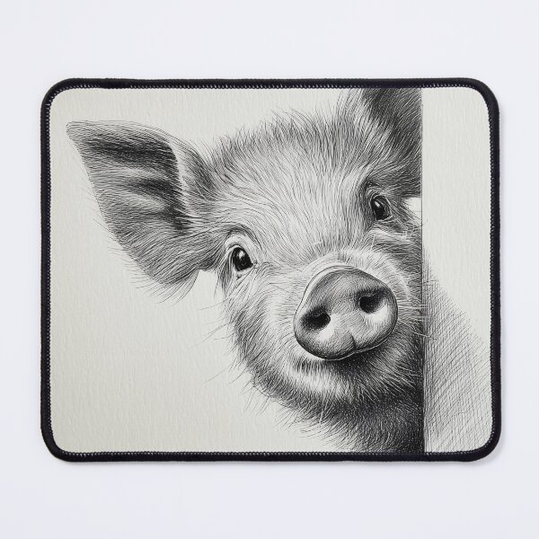 Item preview, Curious Peeking Pig Poster designed and sold by lautir.
