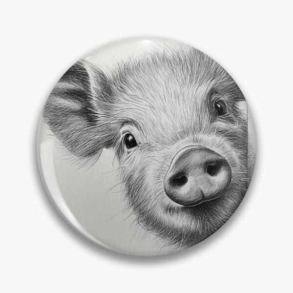 Item preview, Curious Peeking Pig Poster designed and sold by lautir.