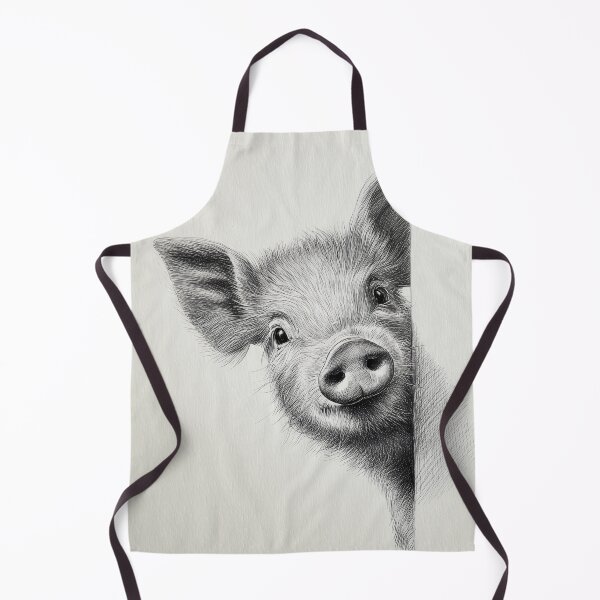 Item preview, Curious Peeking Pig Poster designed and sold by lautir.