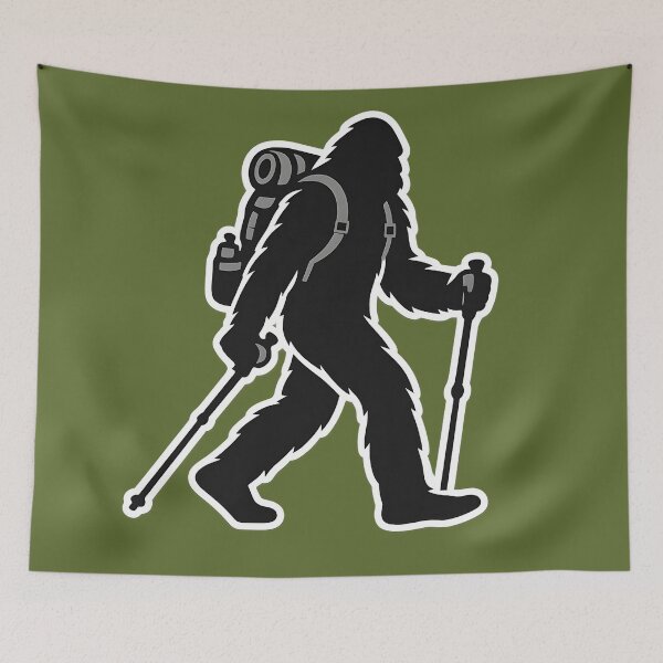 Item preview, Sasquatch Hiking Through the Wilderness designed and sold by Orca Chuckle Studios.