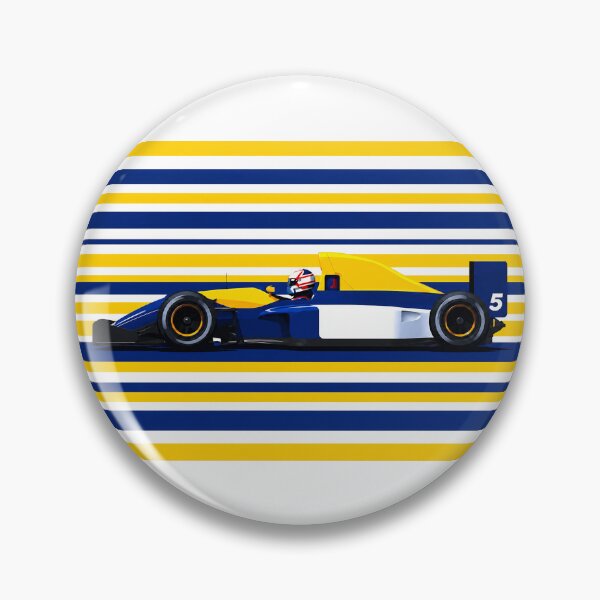 Item preview, Nigel Mansell #5 FW14 1992 F1 Car Side View designed and sold by PitWallArt.