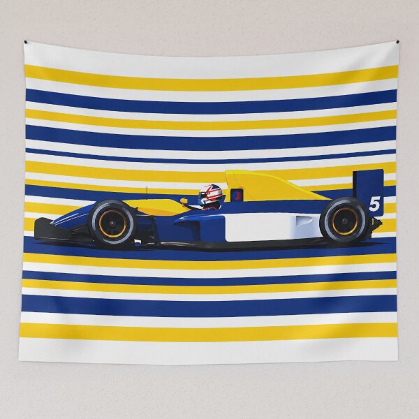 Item preview, Nigel Mansell #5 FW14 1992 F1 Car Side View designed and sold by PitWallArt.