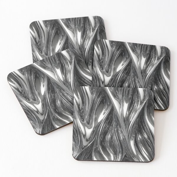Item preview, Shiny futuristic chrome waves designed and sold by NEWStyles4.