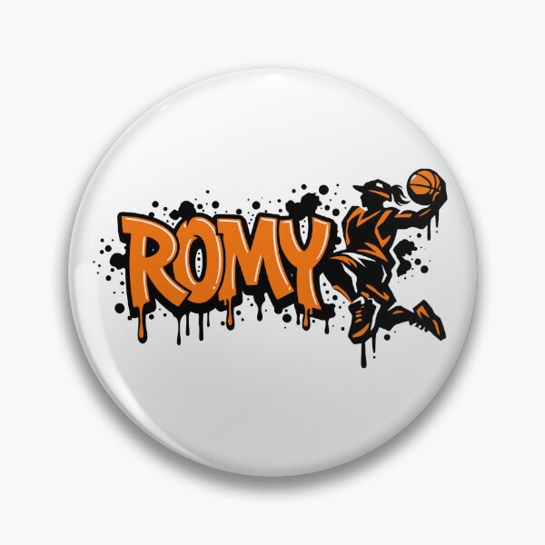 Item preview, Graffitti Drip Basket First Name Romy designed and sold by digital.stickerperso.com.